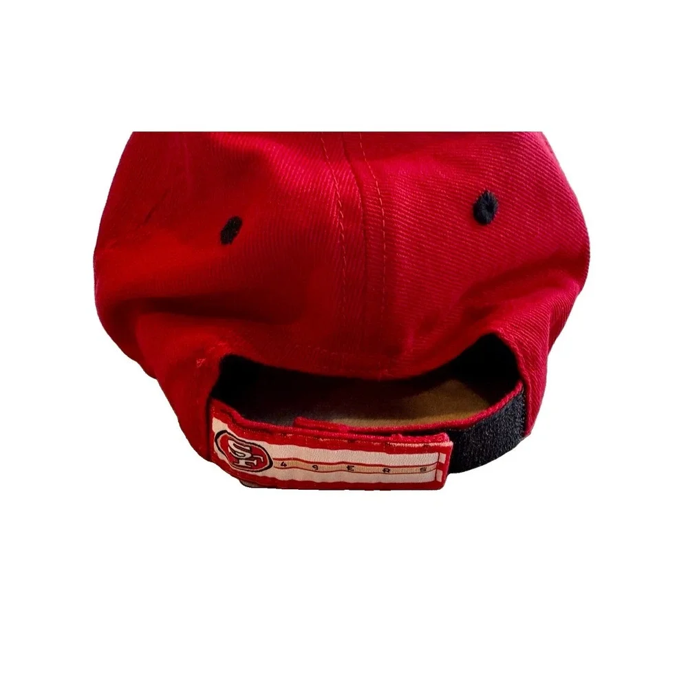 San Francisco 49ers NFL Team Apparel Adjustable Strapback Hat Red Cap OSFA